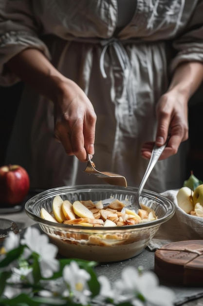 kuchár pripravujúci jedlo