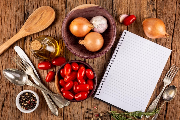 stôl pripravený na varenie